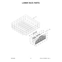 Maytag MDB8959SKZ1 lower rack parts diagram