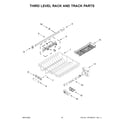 Maytag MDB8959SKZ1 third level rack and track parts diagram