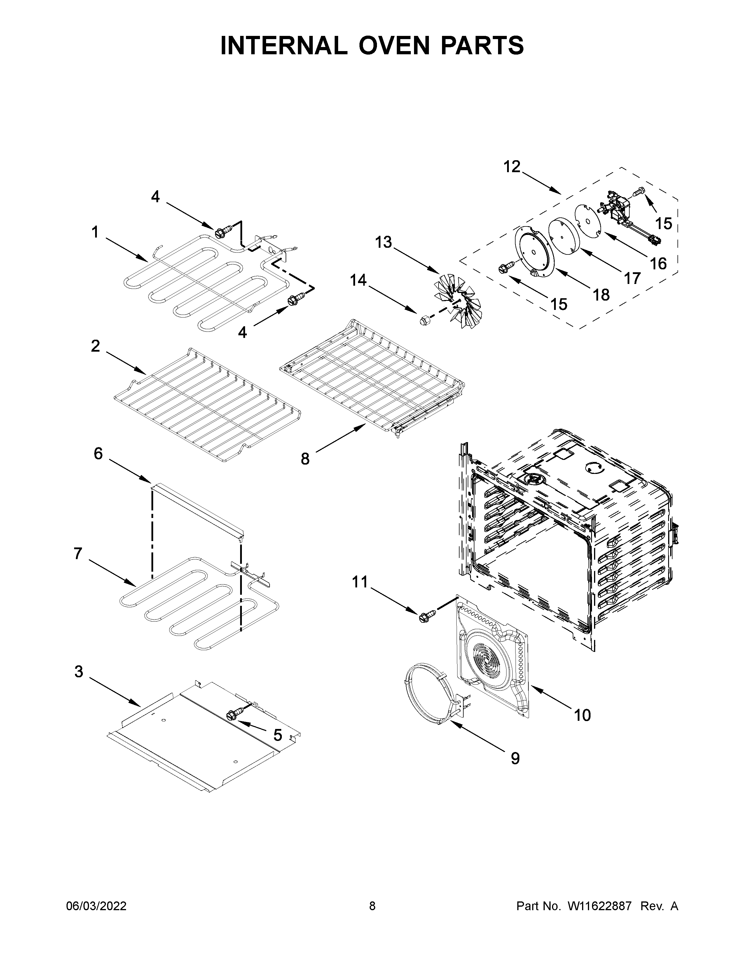 Maytag MMW9730FZ20 internal oven parts diagram