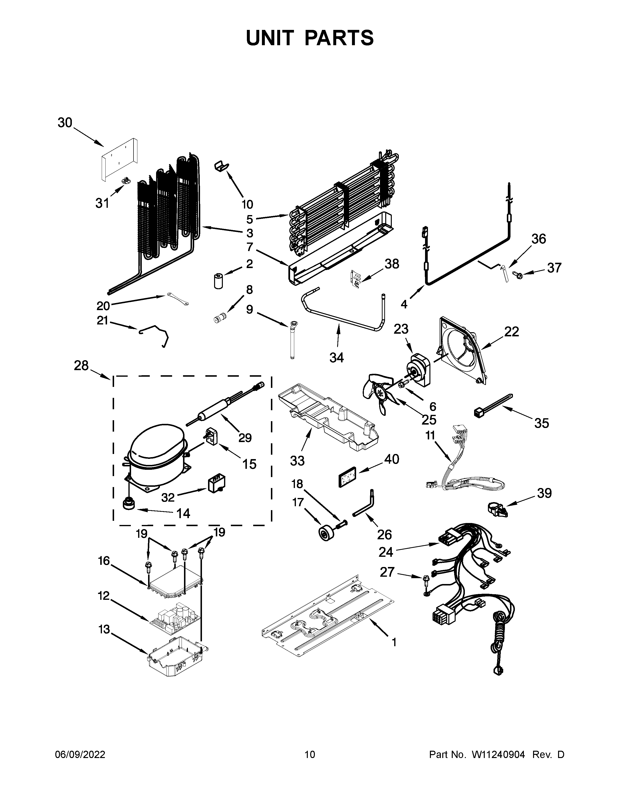 Whirlpool WRF560SEHZ00 unit parts diagram