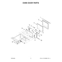 KitchenAid KOSE900HSS20 oven door parts diagram
