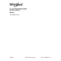 Whirlpool WFG320M0MS0 cover sheet diagram