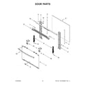 Whirlpool WFG320M0MS0 door parts diagram