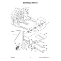 Whirlpool WEG750H0HW5 manifold parts diagram
