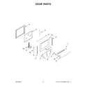 Whirlpool WEG750H0HW5 door parts diagram