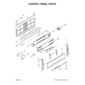 Whirlpool WFG775H0HV5 control panel parts diagram