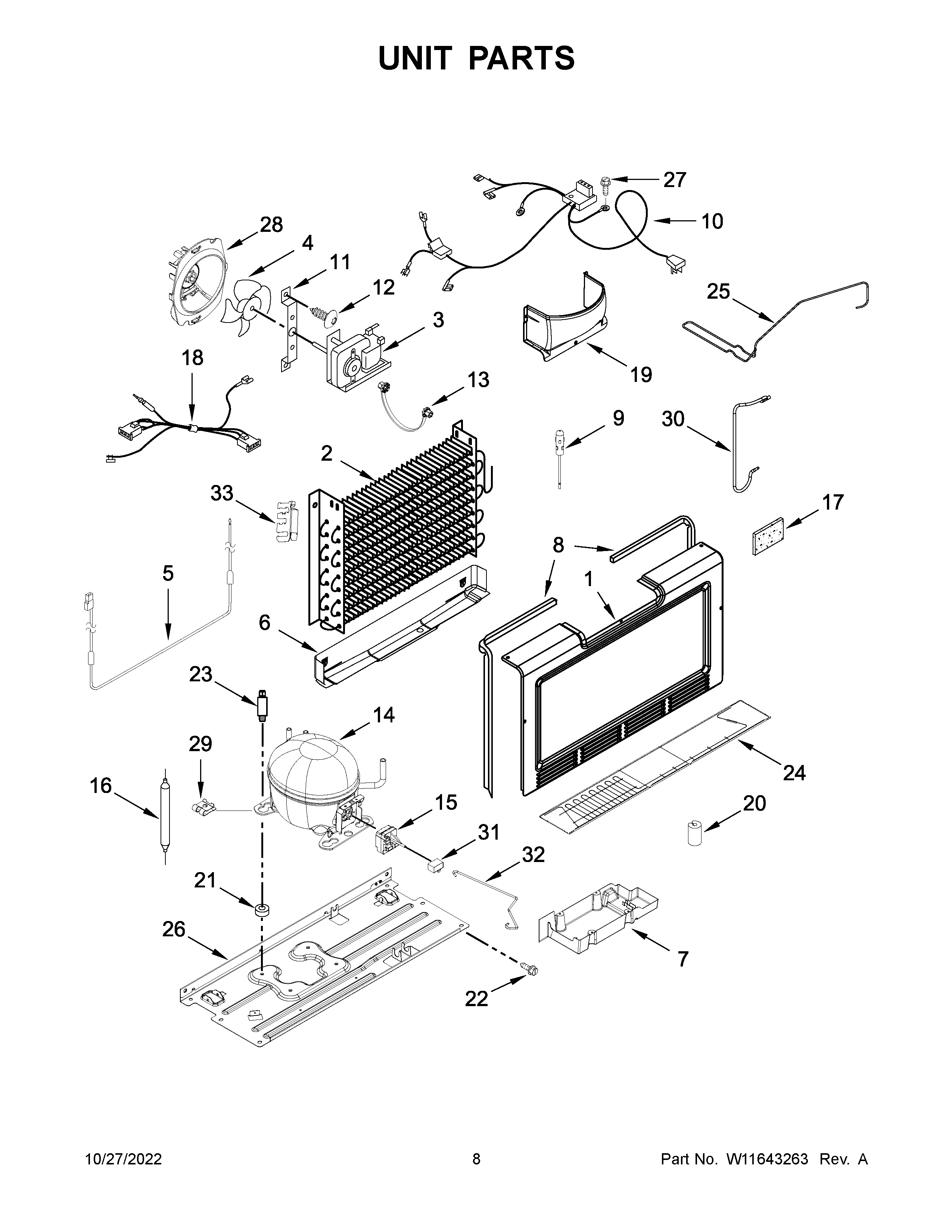 Maytag MZF34X18FW07 unit parts diagram