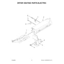 Maytag MED6230RHW1 dryer heating parts-electric diagram