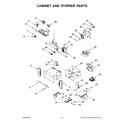 Jenn-Air JMW3430LM00 cabinet and stirrer parts diagram