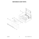 Jenn-Air JMW3430LM00 microwave door parts diagram