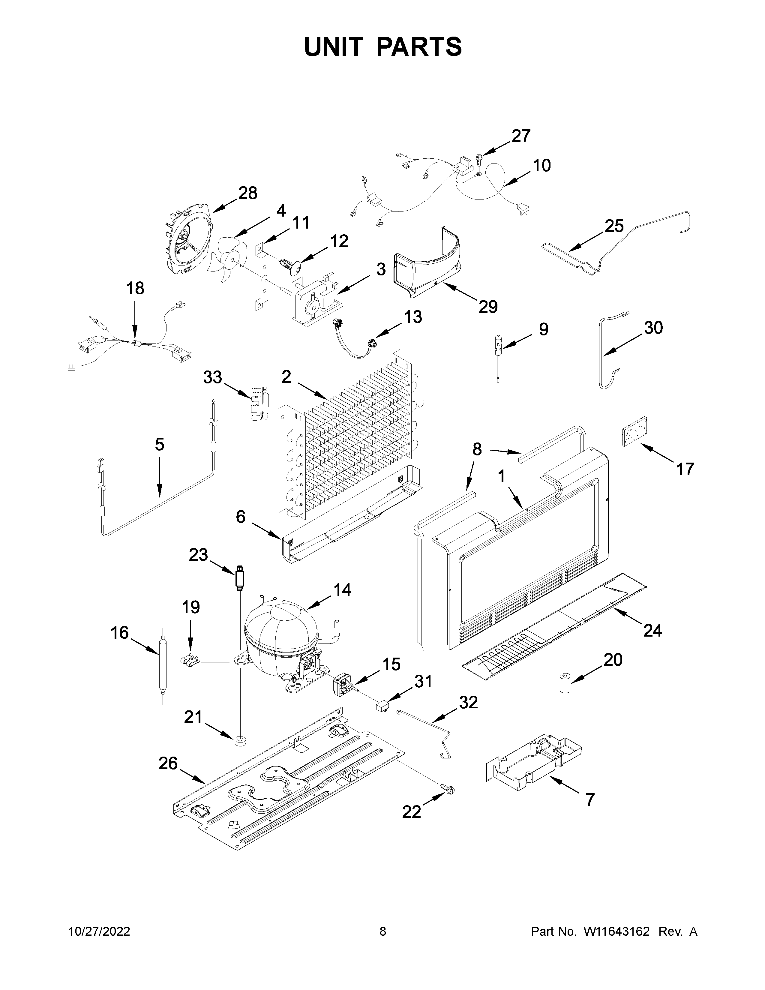 Maytag MZF34X16DW09 unit parts diagram