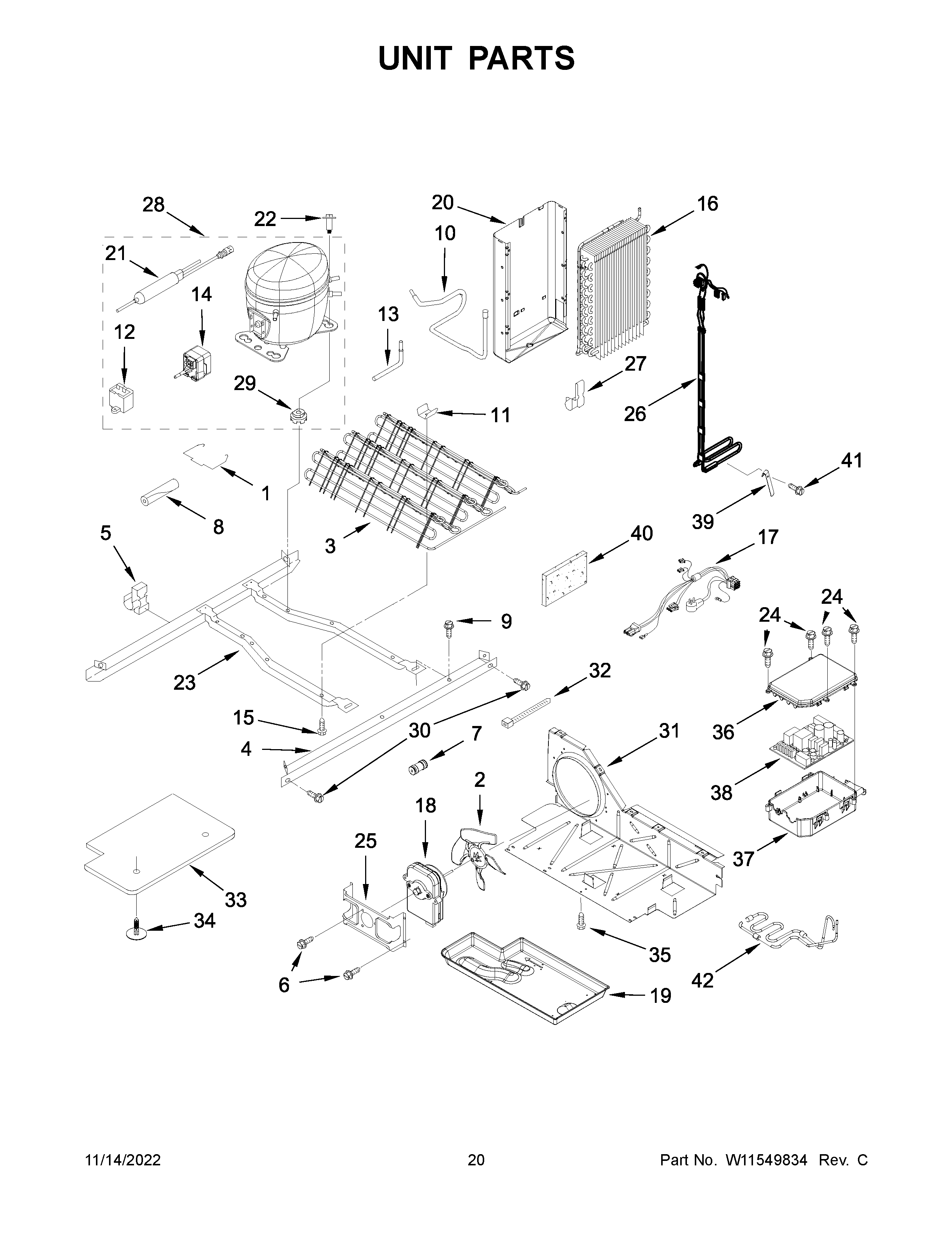 Whirlpool WRS555SIHW06 unit parts diagram