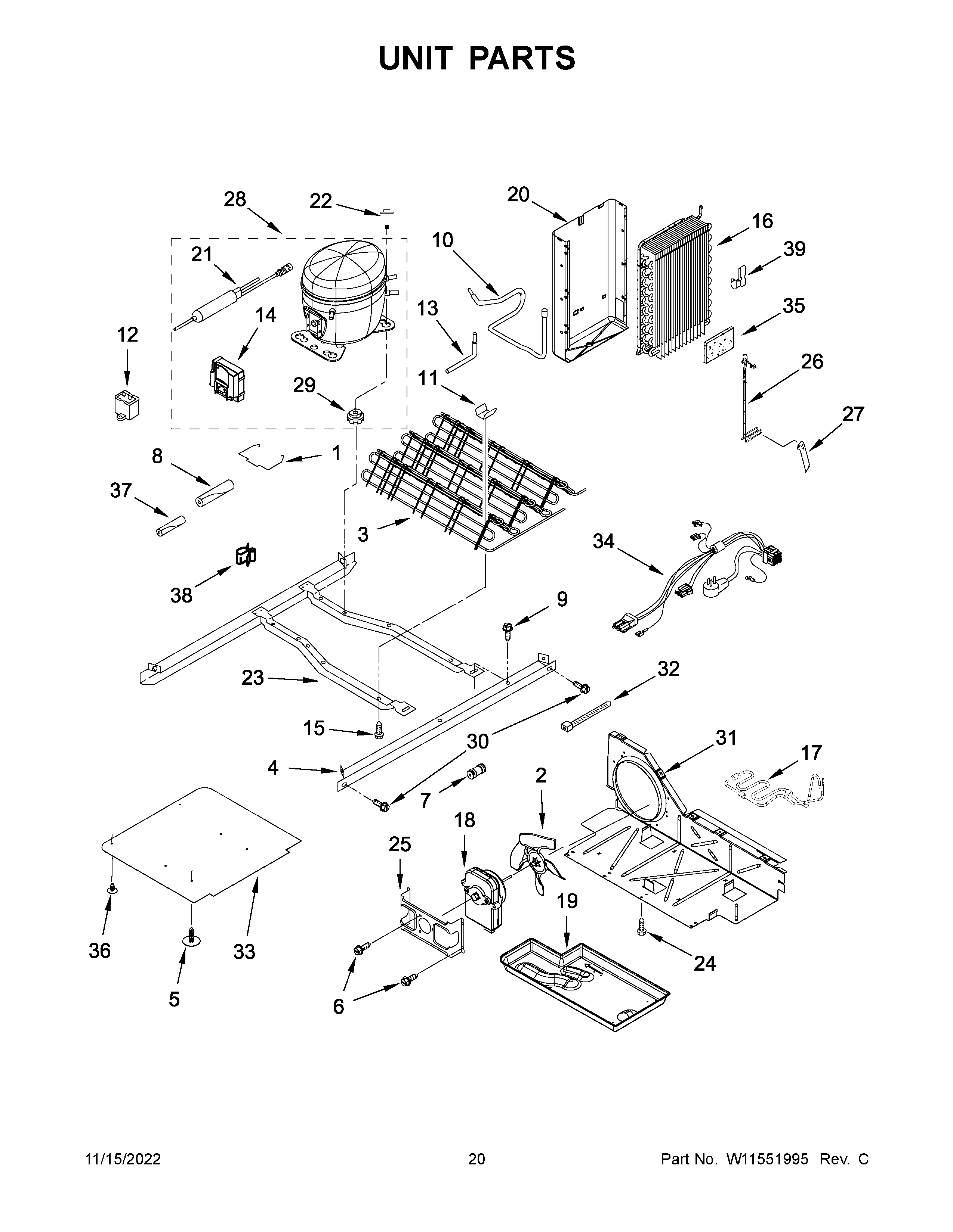 Amana ASI2175GRW07 unit parts diagram