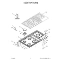 Jenn-Air JGD3536GS05 cooktop parts diagram
