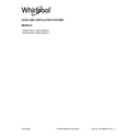 Whirlpool WVW51UC0HV1 cover sheet diagram