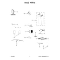 Whirlpool WVW51UC0HV1 hood parts diagram