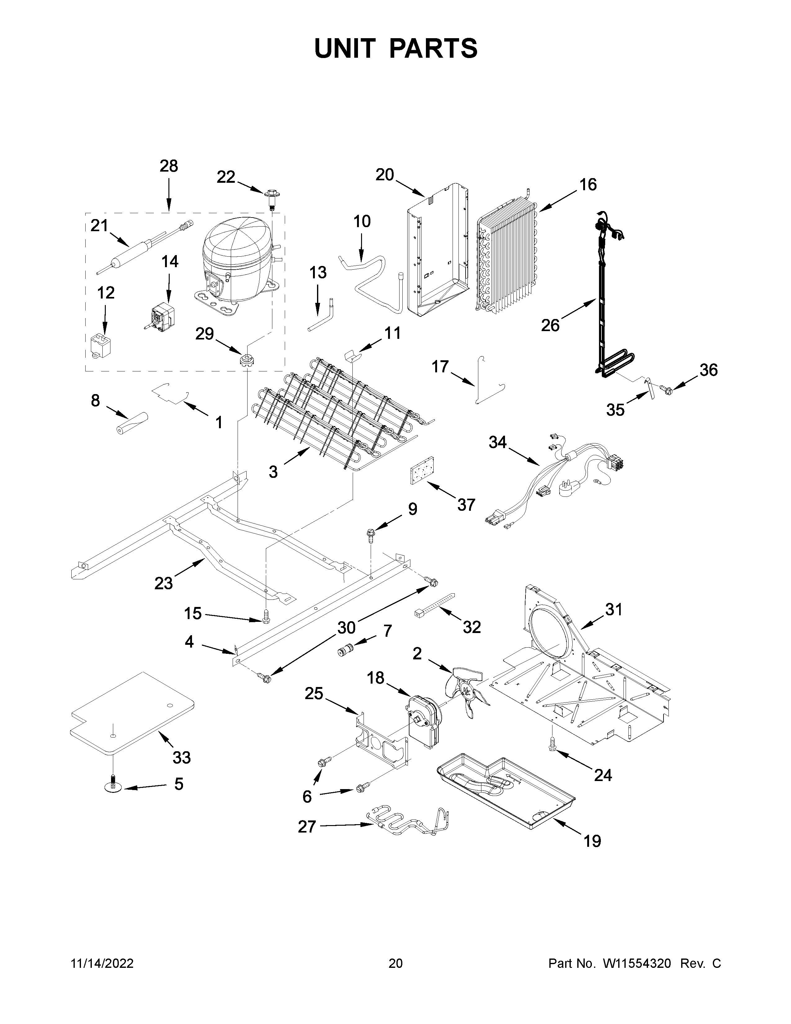 Amana ASI2575GRS08 unit parts diagram