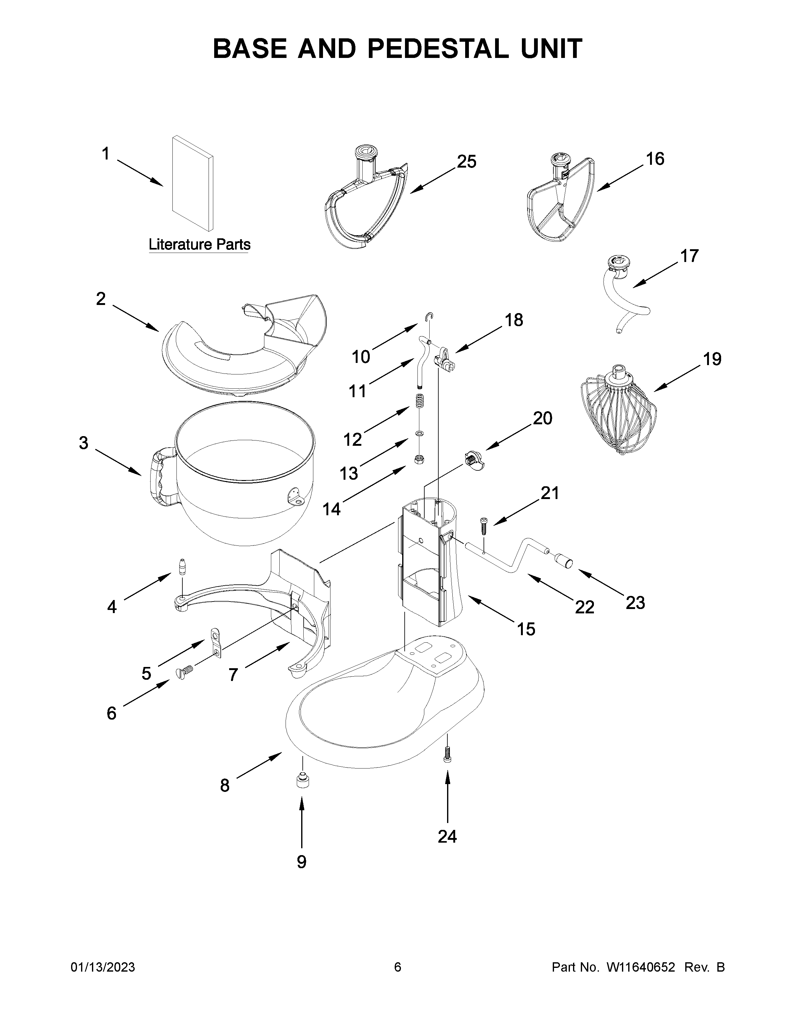 KitchenAid KSM70SKXXBK0 base and pedestal unit diagram