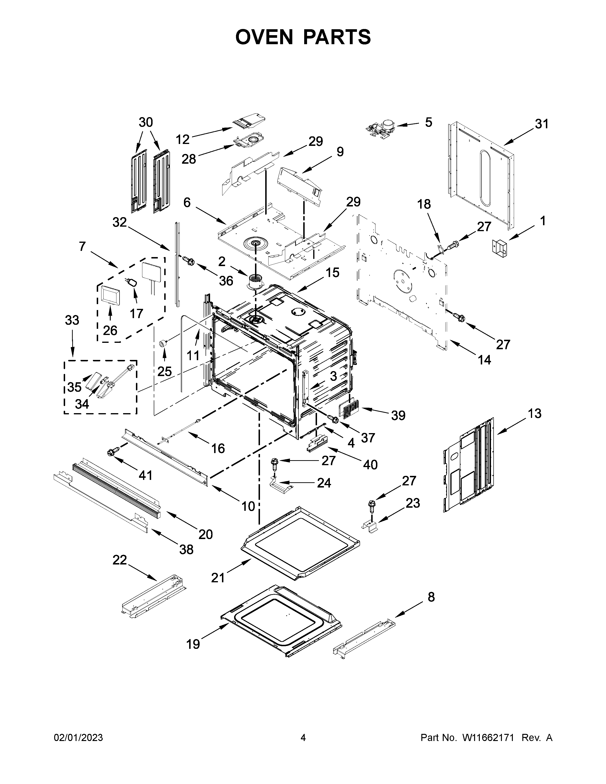 Jenn-Air JMW3430LM02 oven parts diagram