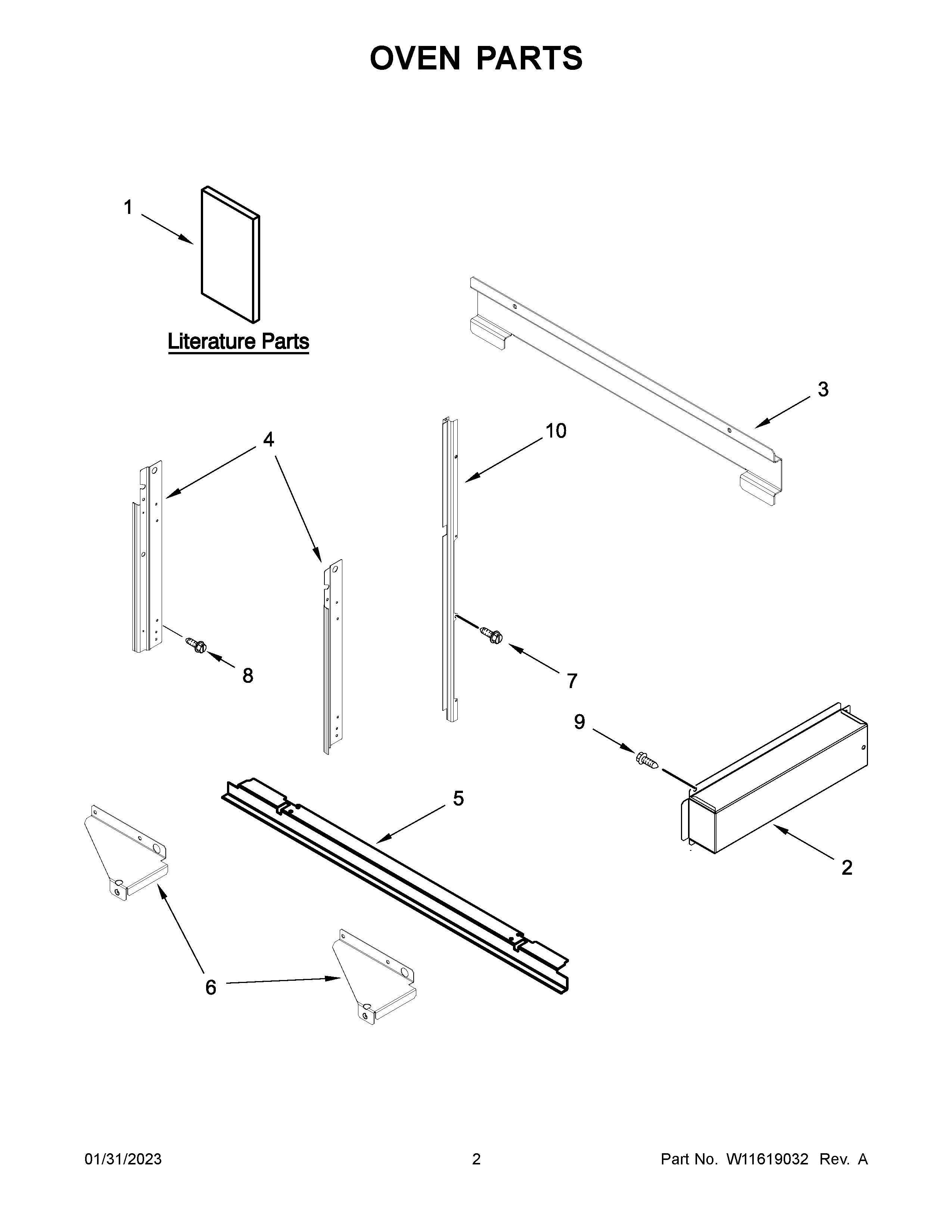 KitchenAid KMBP107ESS20 oven parts diagram