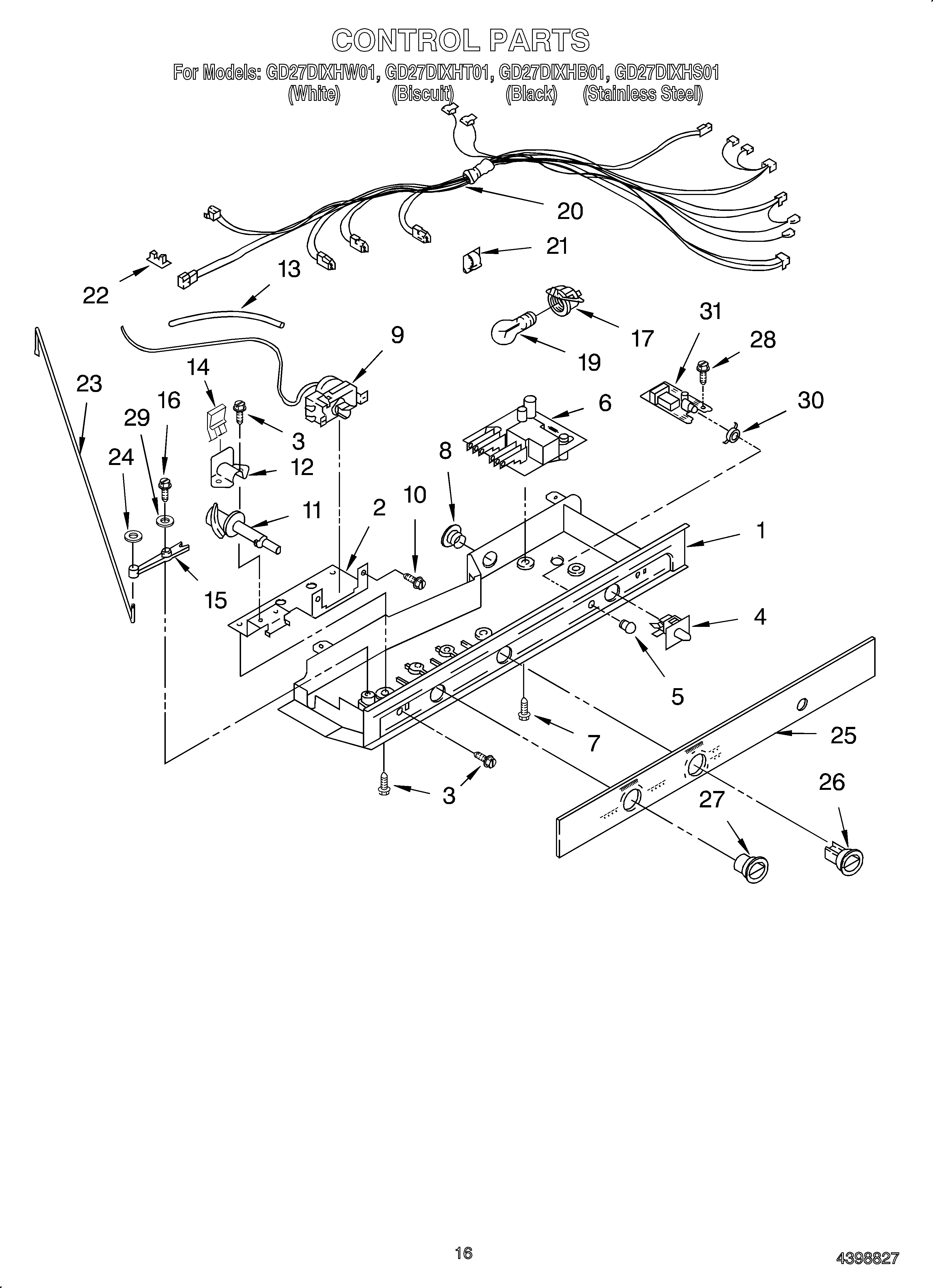 Whirlpool OEM2-GD27DIXHS01 control diagram