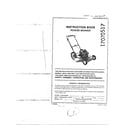 Lawn-Boy 0-20541X9 power mower instruction book diagram