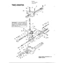 MTD 112-508R088 single speed transaxle-l diagram