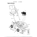 MTD 3079106 3-1/2 hp 20" rotary mower diagram