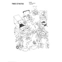 MTD 3746705 5hp 21" rotary mower diagram