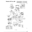 MTD 126-478N000 main frame model 487-488 diagram
