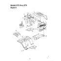 MTD 13A0670G788 style 0/hood diagram