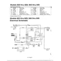 MTD 840 THRU 849 electrical schematic diagram