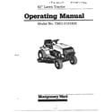 MTD 3101805 42" lawn tractor diagram