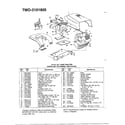 MTD 3101805 18hp 42" lawn tractor diagram