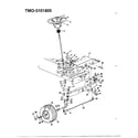 MTD 3101805 18hp  42" tractors/wheel chart diagram
