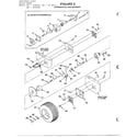Homelite UT32017 riding-differential/gearbox diagram
