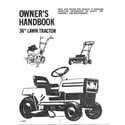 Murray 3667 owner's handbook-36" lawn tractor diagram