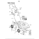 MTD 37044A 3.5hp 20" rotary mower diagram