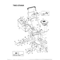 MTD 37046A 3.5hp 21" rotary mower diagram