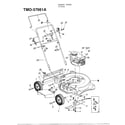 MTD 37061A 3.5hp 22" rotary mower diagram
