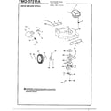 MTD 37211A 19" electrical mower-deck and blade diagram