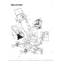 MTD 3727504 4.5hp 21" rotary mower diagram
