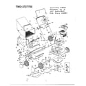 MTD 3727702 5hp 21" rotary mower diagram