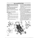 MTD 3729506 set-up instructions diagram
