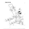 MTD 3731703 4.5hp 20" mulching rotary mower diagram