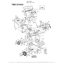 MTD 37445A 3.5hp 21" rotary mower/accessories diagram