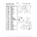 MTD 9221 21" rear drive/rear bagger diagram