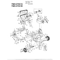 MTD 37551B 4hp 22" rotary mower diagram