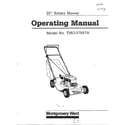 MTD 37557A 20" rotary mower diagram