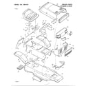 Murray 38616A chassis and hood diagram